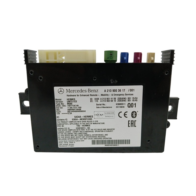 Recambio de modulo electronico para mercedes-benz clase a (w176) a 200 cdi / d (176.008) referencia OEM IAM A2139003617  