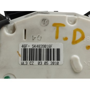 Recambio de cerradura puerta trasera derecha para volkswagen polo (6r1) 1.4 fsi referencia OEM IAM 5K4839016F  