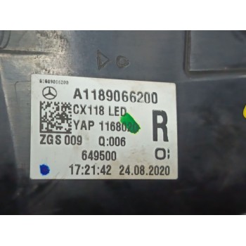 Recambio de piloto trasero derecho interior para mercedes-benz cla (c118) cla 250 e (118.386) referencia OEM IAM A1189066200  