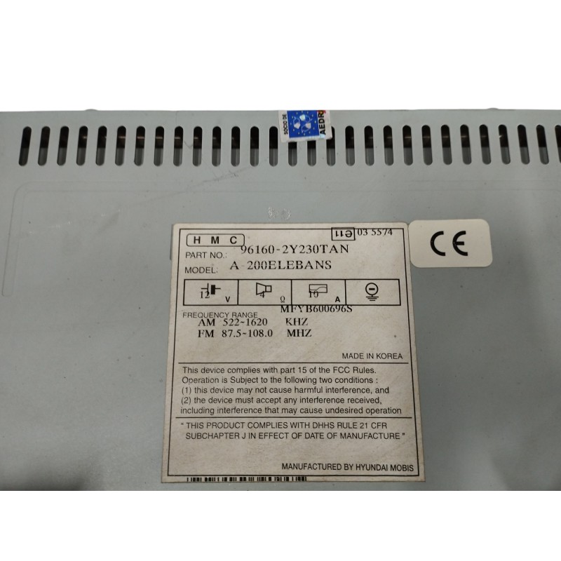 SISTEMA AUDIO / RADIO CD