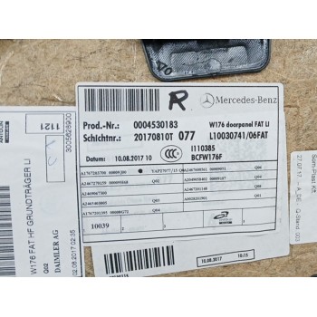 Recambio de guarnecido puerta delantera izquierda para mercedes-benz clase a (w176) a 200 cdi / d (176.008) referencia OEM IAM A