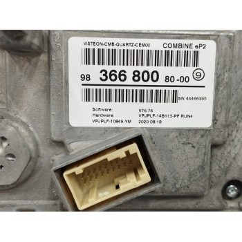 Recambio de cuadro instrumentos para peugeot 208 (p2) 1.5 blue-hdi fap referencia OEM IAM 9836680080  