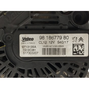Recambio de alternador para peugeot 5008 1.2 12v e-thp referencia OEM IAM 9818677980 TG12C261 