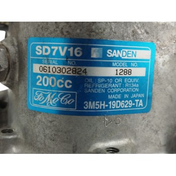 Recambio de compresor aire acondicionado para volvo c30 1.6 diesel cat referencia OEM IAM 3M5H19D629TA SD7V16 