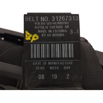 Recambio de cinturon seguridad delantero derecho para volvo c30 1.6 diesel cat referencia OEM IAM 31267313  