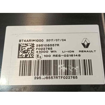 Recambio de bateria para renault zoe (bfm_) z.e 40 electrico referencia OEM IAM 295108557R  