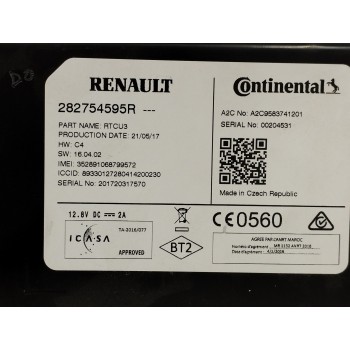 Recambio de modulo electronico para renault clio iv 0.9 referencia OEM IAM 282754595R  