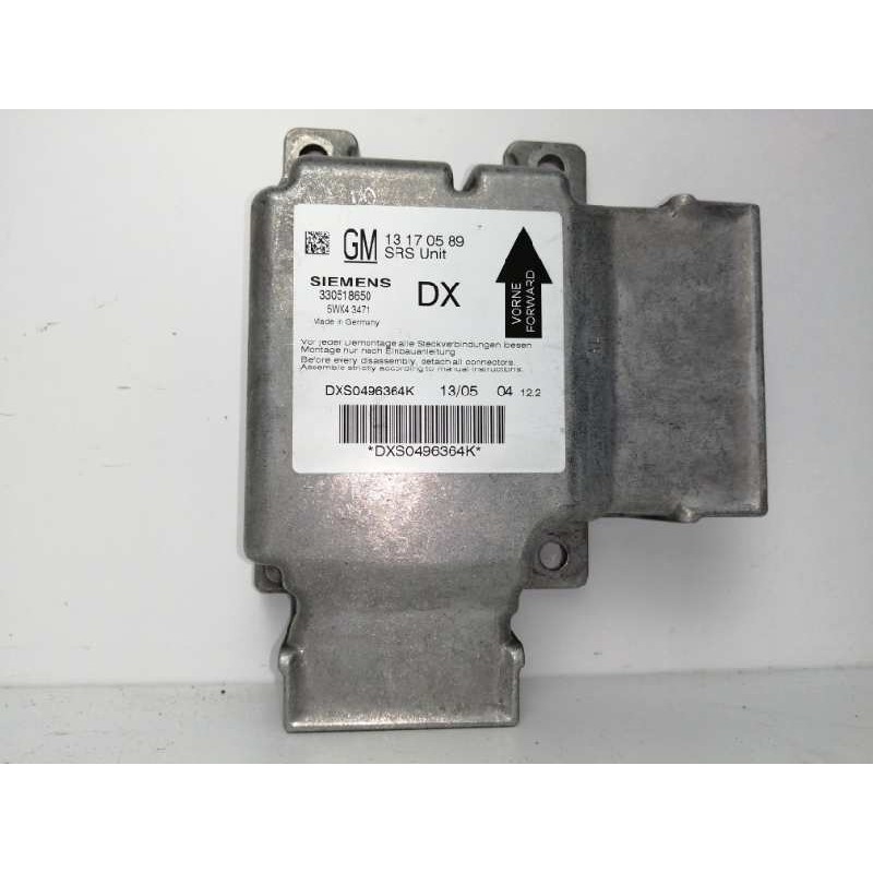 Recambio de centralita airbag para opel vectra c berlina 1.9 cdti referencia OEM IAM 13170589 5WK43471 