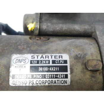 Recambio de motor arranque para hyundai terracan (hp) 2.9 crdi cat referencia OEM IAM 361004X211  