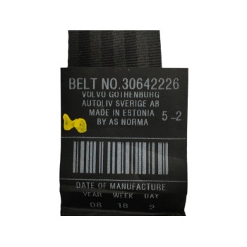Recambio de cinturon seguridad trasero izquierdo para volvo c30 1.6 diesel cat referencia OEM IAM 30642226  