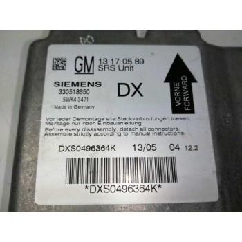 Recambio de centralita airbag para opel vectra c berlina 1.9 cdti referencia OEM IAM 13170589 5WK43471 