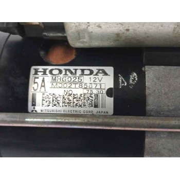 Recambio de motor arranque para honda civic berlina 5 (fk) 2.2 ctdi referencia OEM IAM MHG025 M002T85871 
