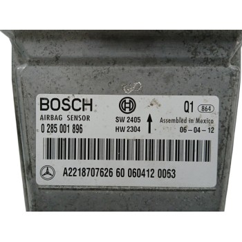Recambio de centralita airbag para mercedes-benz clase s (w221) berlina 3.5 v6 cat referencia OEM IAM A2218707626 0285001896 