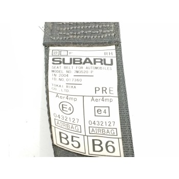 Recambio de cinturon seguridad delantero derecho para subaru legacy iv station wagon (bp) 2.0 awd (bp5) referencia OEM IAM 7M352
