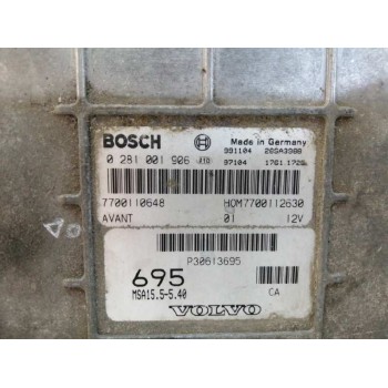 Recambio de centralita motor uce para volvo s40 berlina 1.9 diesel referencia OEM IAM P30613695 0281001906 