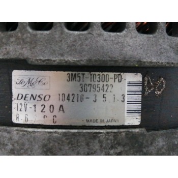 Recambio de alternador para ford fusion (ju_) 1.6 tdci referencia OEM IAM 3M5T10300PD 1042103513 120A