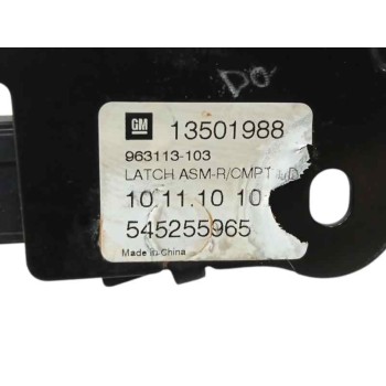 Recambio de cerradura maletero / porton para chevrolet cruze 2.0 diesel cat referencia OEM IAM 13501988 963113103 