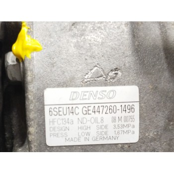 Recambio de compresor aire acondicionado para toyota verso 1.6 16v cat referencia OEM IAM 4472601496 6SEU14C 