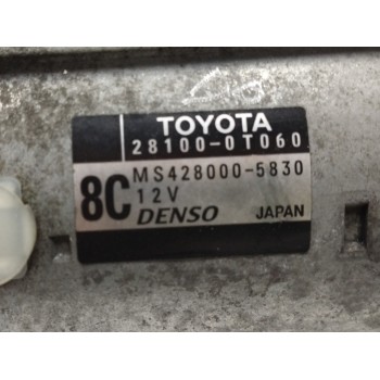 Recambio de motor arranque para toyota verso 1.6 16v cat referencia OEM IAM 281000T060 MS4280005830 