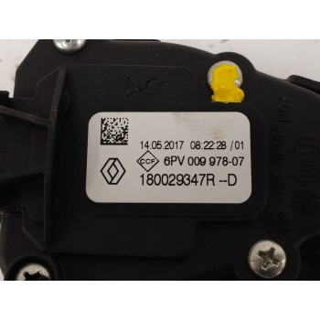 Recambio de potenciometro pedal para renault clio iv 0.9 referencia OEM IAM 180029347R 6PV00997807 