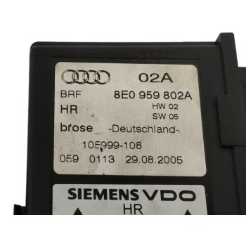 Recambio de motor elevalunas trasero derecho para audi a4 berlina (8e) 2.0 tdi referencia OEM IAM 8E0959802A  