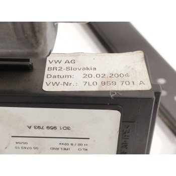 Recambio de elevalunas delantero izquierdo para volkswagen touareg (7la) 2.5 tdi referencia OEM IAM 7L0959701A  