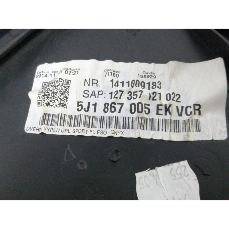 GUARNECIDO PUERTA DELANTERA IZQUIERDA OBSERVAR FOTOS NEGRO