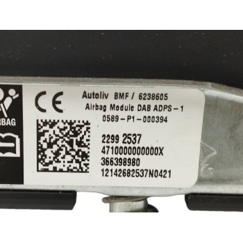 Recambio de airbag delantero izquierdo para opel insignia berlina 2.0 16v cdti referencia OEM IAM 22992537 366398980 