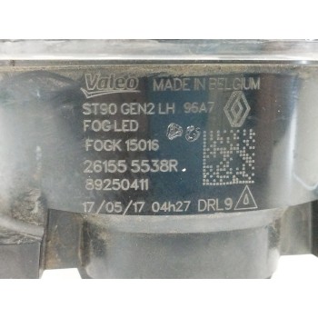 Recambio de faro antiniebla izquierdo para renault clio iv 0.9 referencia OEM IAM 261555538R  