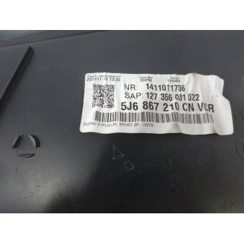 Recambio de guarnecido puerta trasera derecha para skoda fabia (5j2 ) 1.6 tdi referencia OEM IAM 5J6867210CN NEGRO 