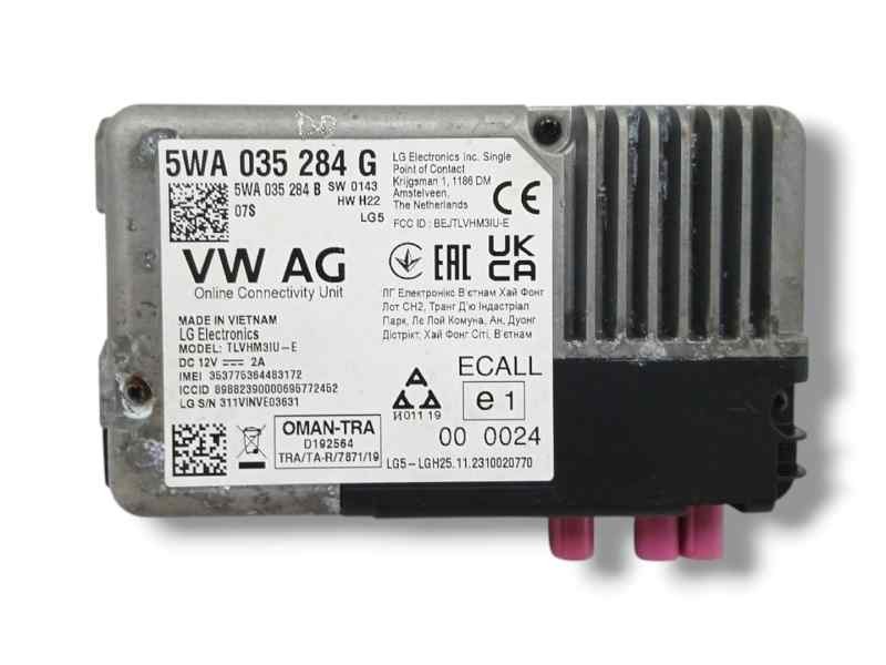 Recambio de modulo electronico para seat arona (kj7, kjp) 1.0 tsi referencia OEM IAM 5WA035284G SERVICIOS EN LÍNEA 5WA035284B Recambio de modulo electronico para seat arona (kj7, kjp) 1.0 tsi referencia OEM IAM 5WA035284G SERVICIOS EN LÍNEA 5WA035284B