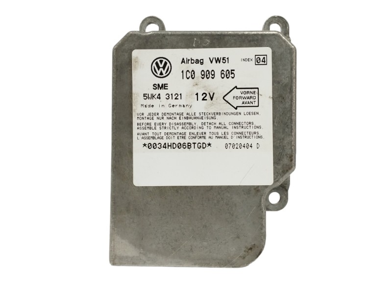 Recambio de centralita airbag para volkswagen sharan (7m6/7m9) 2.8 v6 24v referencia OEM IAM 1C0909605 5WK3121 Recambio de centralita airbag para volkswagen sharan (7m6/7m9) 2.8 v6 24v referencia OEM IAM 1C0909605 5WK3121