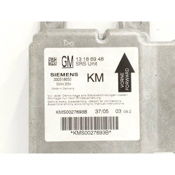 Recambio de centralita airbag para opel vectra c berlina 1.9 cdti referencia OEM IAM 13186948 330518650 5WK43654