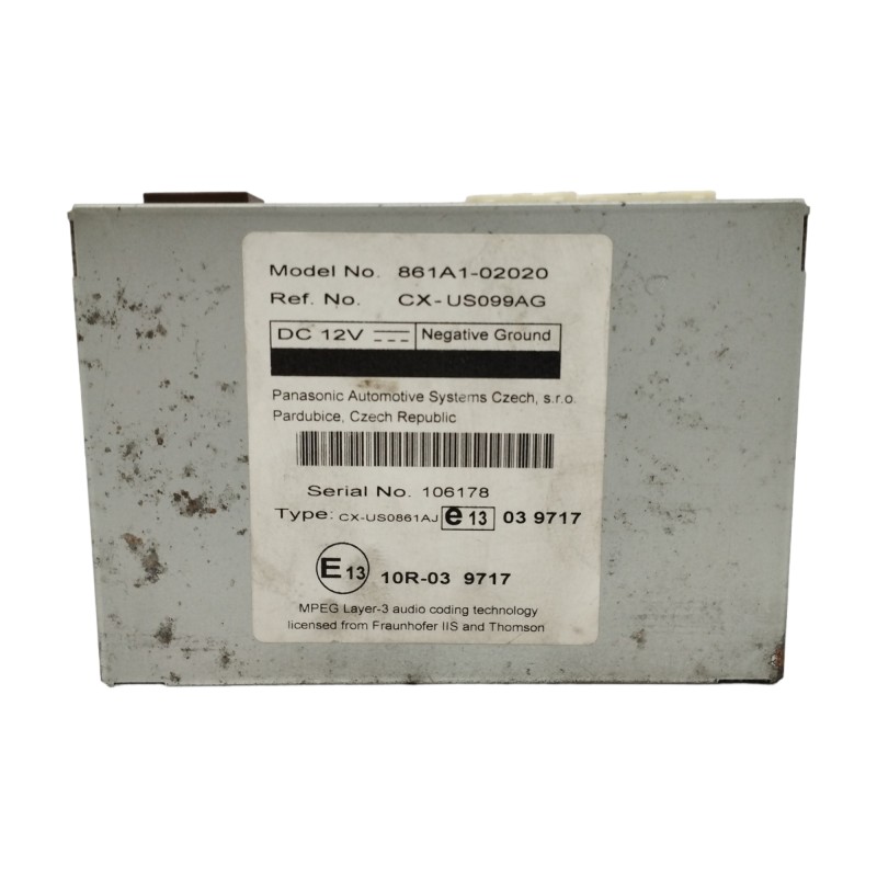 Recambio de modulo electronico para toyota verso 1.6 16v cat referencia OEM IAM 861A102020  