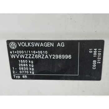 Recambio de carroceria corte para volkswagen polo (6r1) 1.4 fsi referencia OEM IAM   
