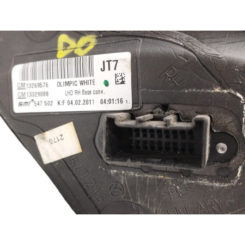 RETROVISOR DERECHO 5 CABLES 13329088
