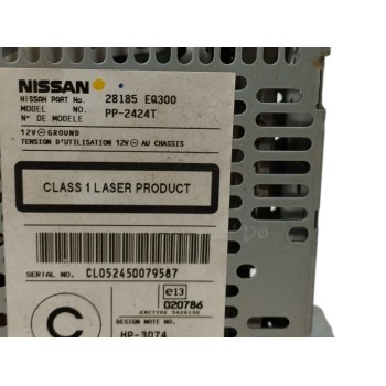 Recambio de sistema audio / radio cd para nissan x-trail (t30) 2.5 cat referencia OEM IAM 28185EQ300  
