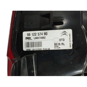 Recambio de piloto trasero derecho para citroën c3 1.5 blue-hdi fap referencia OEM IAM 9812257480  