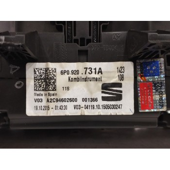 Recambio de cuadro instrumentos para seat ibiza st (6p8) 1.4 tdi referencia OEM IAM 6P0920731A A2C94602600 