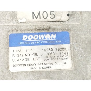 Recambio de compresor aire acondicionado para kia sportage 2.0 crdi referencia OEM IAM 162502920K  