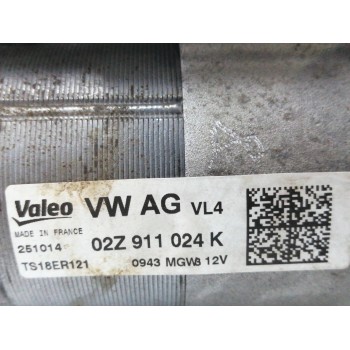 Recambio de motor arranque para skoda fabia (5j2 ) 1.6 tdi referencia OEM IAM 02Z911024K  