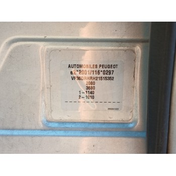 Recambio de carroceria corte para peugeot 407 2.0 16v hdi cat (rhr / dw10bted4) referencia OEM IAM   
