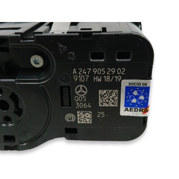Recambio de mando luces para mercedes-benz clase a sedán (v177) a 200 d (177.112) referencia OEM IAM A2479052902  