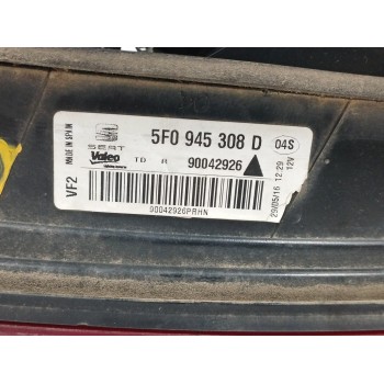 Recambio de piloto trasero derecho interior para seat leon sc (5f5) 2.0 16v tsi referencia OEM IAM 5F0945308D  