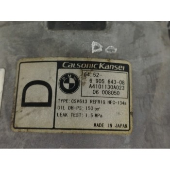 Recambio de compresor aire acondicionado para bmw x3 (e83) 2.0 16v diesel cat referencia OEM IAM 64526905643 A4101130A023 