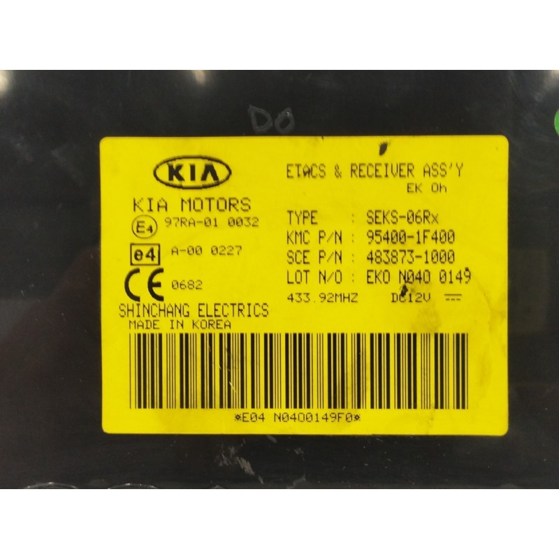 MODULO ELECTRONICO 954001F400 4838731000