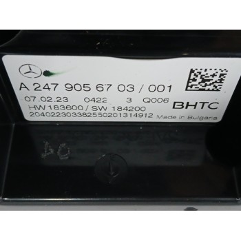 Recambio de mando climatizador para mercedes-benz clase a sedán (v177) a 200 d (177.112) referencia OEM IAM A2479056703  