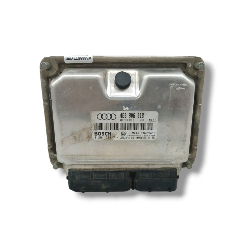 Recambio de centralita motor uce para audi a8 (4e2) 6.0 w12 48v cat (bht) referencia OEM IAM 4E0906018 0261208714 