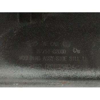 Recambio de faldon lateral para hyundai ioniq (ae) 1.6 gdi hybrid referencia OEM IAM 87751G2000 LADO IZQUIERDO 