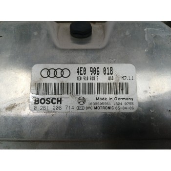 Recambio de centralita motor uce para audi a8 (4e2) 6.0 w12 48v cat (bht) referencia OEM IAM 4E0906018 0261208714 